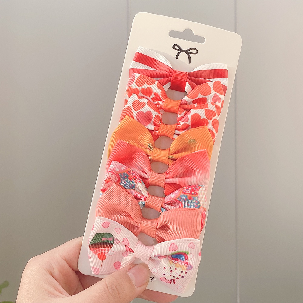 Set 8 kẹp tóc KIDSBOWS nơ dễ thương cho bé gái