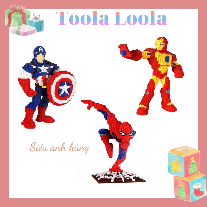 Lego 3D, Trò chơi trẻ em xếp hình, Lắp ráp Biệt đội siêu anh hùng