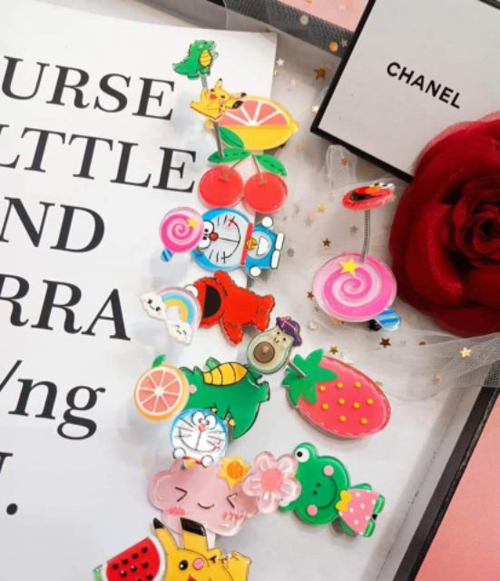 KẸP TÓC THÚ NHÚNG 3D CHO BÉ GÁI