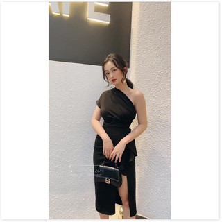 Đầm body dự tiệc lệch vai cho quý cô sành điệu 2020 HP