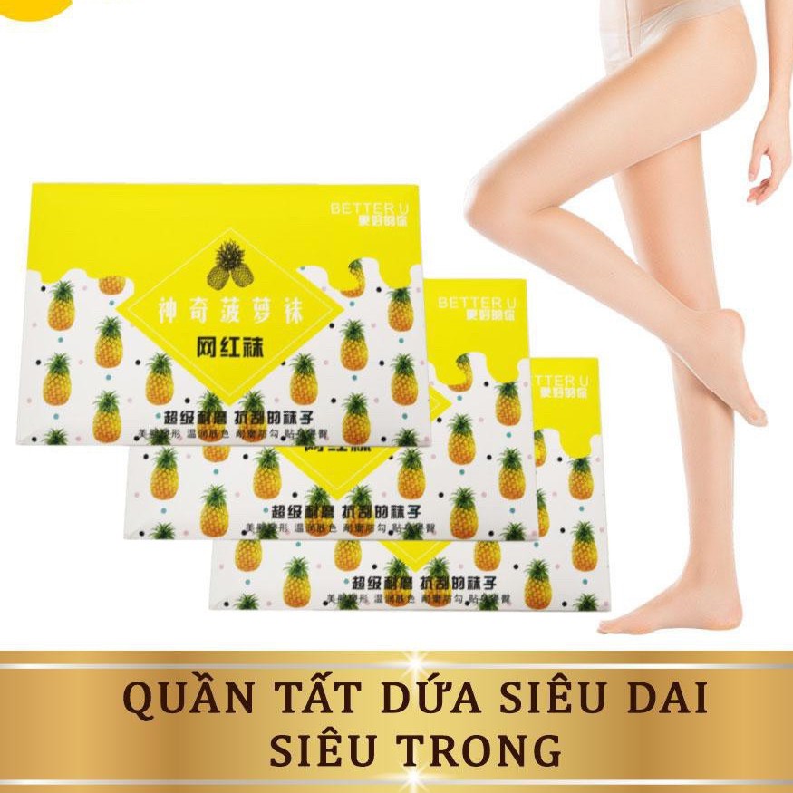 Quần Tất Quả Dứa 8D Chất Siêu Dai Mềm Mịn Siêu Hot