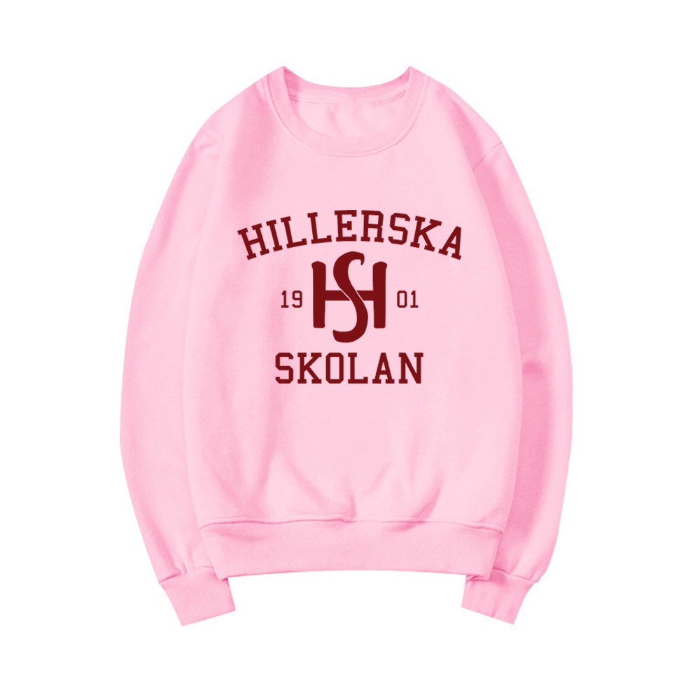 Young Royals Hillerska Skolan Hillerska Skolan Áo Hoodie Cổ Thuyền Đồ Họa Giản Dị Dành Cho Nam Nữ