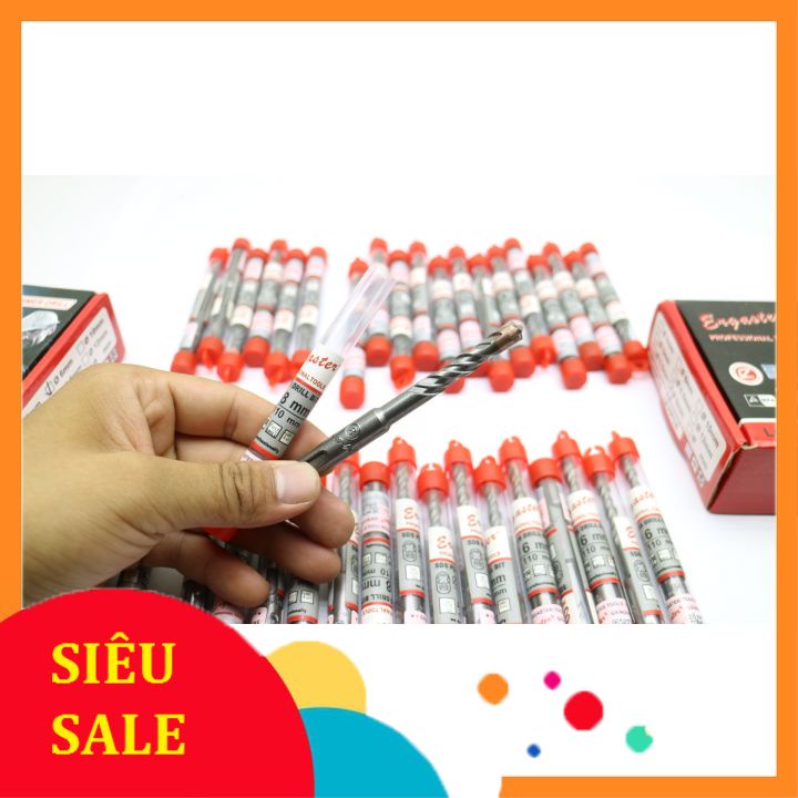 Mũi khoan bê tông 4 cạnh ENGASTER phi 6,8mm đa năng