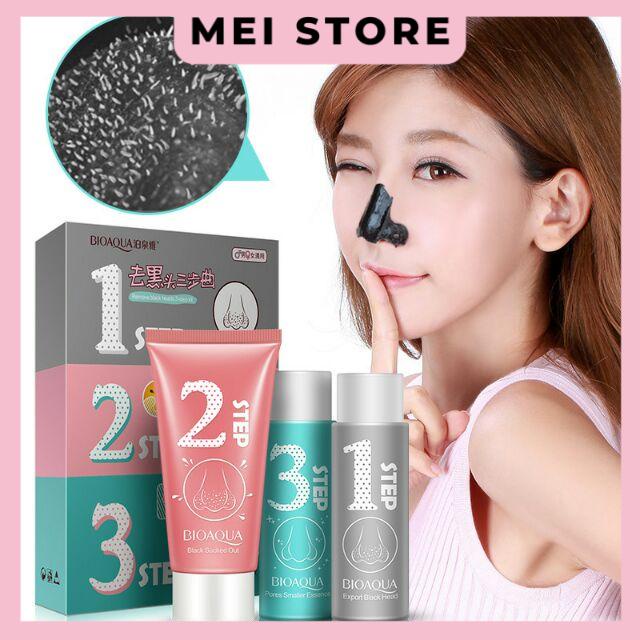 [Set 3 bước] Mặt nạ lột mụn đầu đen lớn