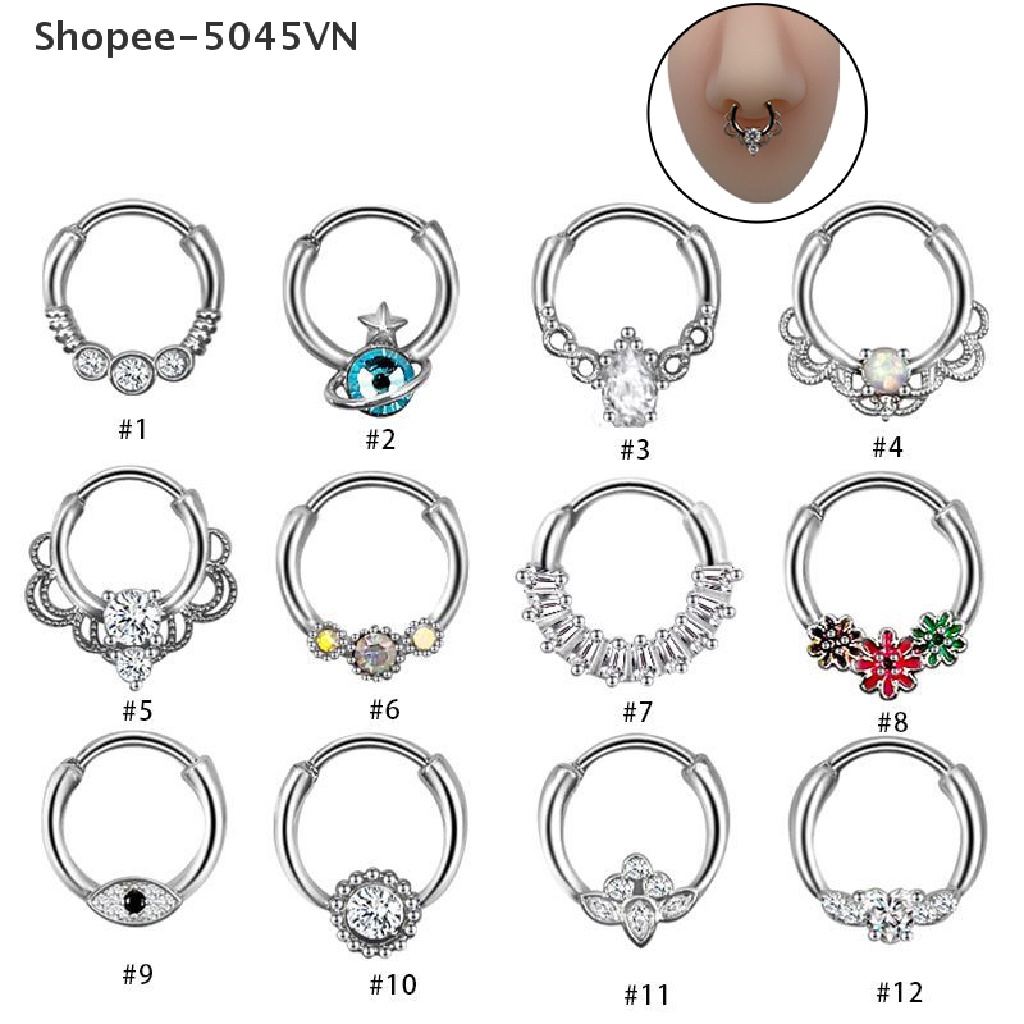 [rain] Khuyên Xỏ Mũi / Tai / Mũi Bằng Thép Titan