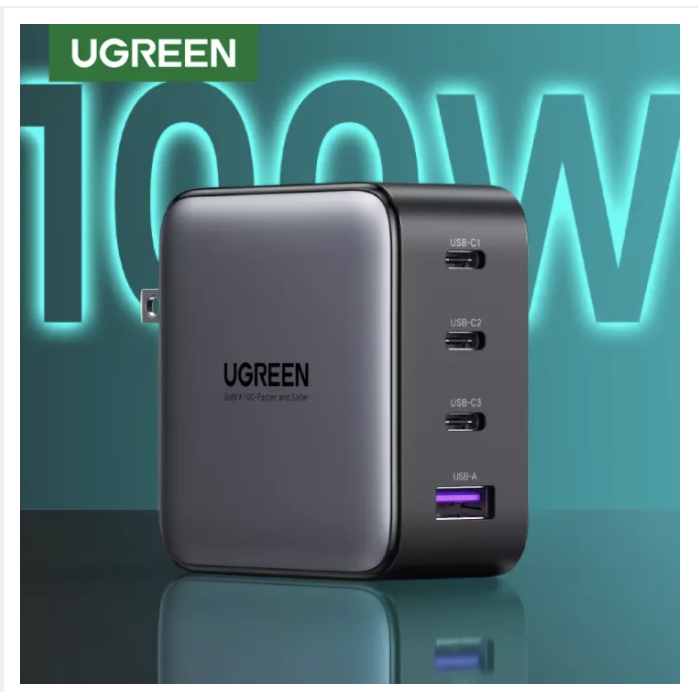 Sạc nhanh UGREEN chính hãng 100W Gan
