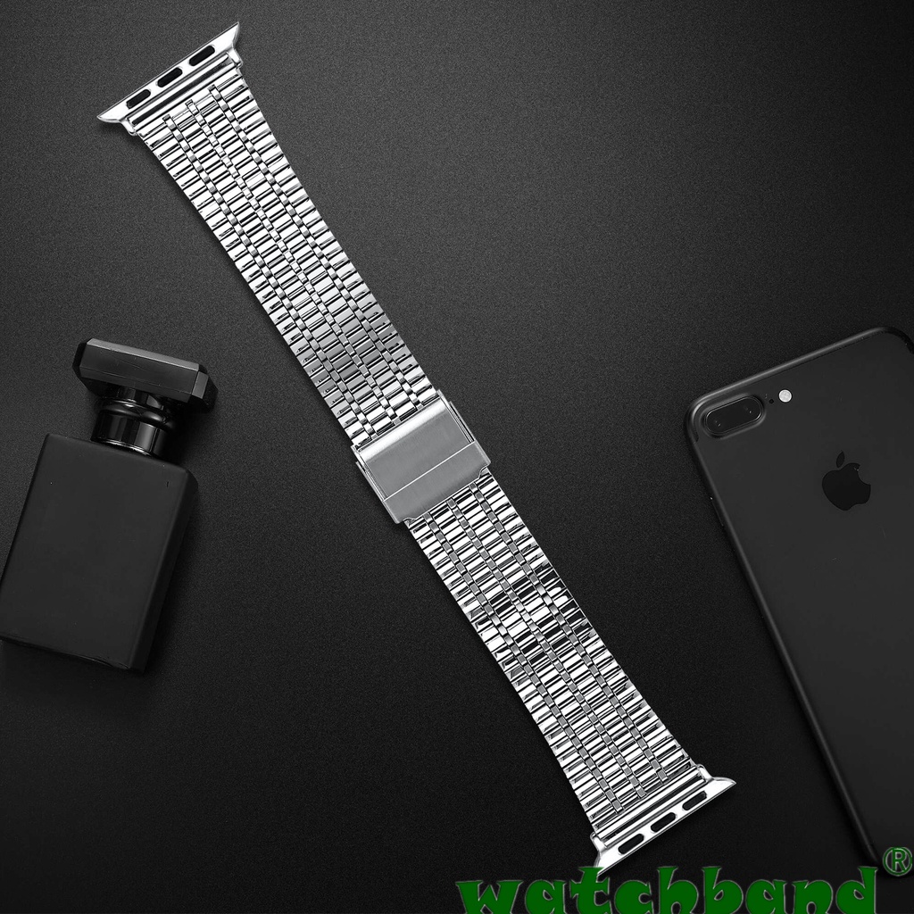 Dây Đeo Đồng Hồ Bằng Kim Loại Dạng Lưới Cho Apple Watch 7 / 6 / 5 / 4 / 3 / 2 / 1 / se 38mm 40mm 41mm 42mm 44mm 45mm