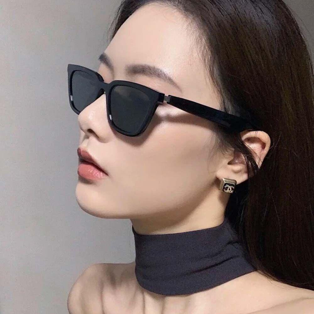 Kính Mát Mắt Mèo Đen Chống Tia UV Thời Trang Cho Nữ