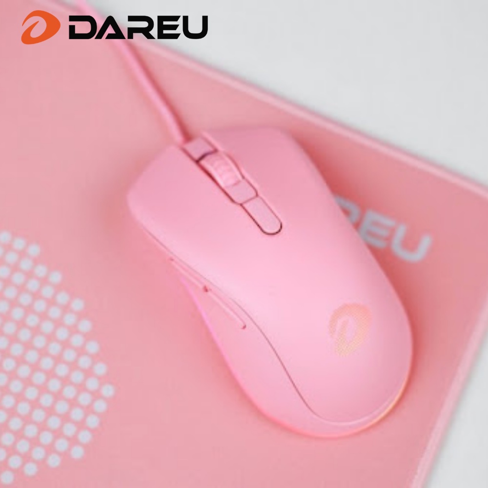 Chuột Gaming Có Dây Dareu EM908 RGB RGB Pink / White /Black - độ tương thích cao, dễ dàng ghép nối - Bảo Hành 24 Tháng