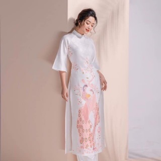 Vải may áo dài gấm ép loại 1