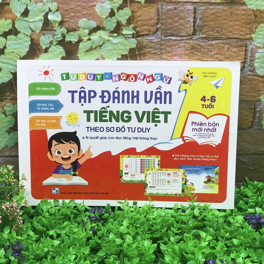 Sách - Tập Đánh Vần Tiếng Việt-Bí Quyết Giúp Con Đọc Tiếng Việt Thông Thạo 4-6 tuổi (Phiên bản 124 trang)-Tái Bản 7/2020 | BigBuy360 - bigbuy360.vn