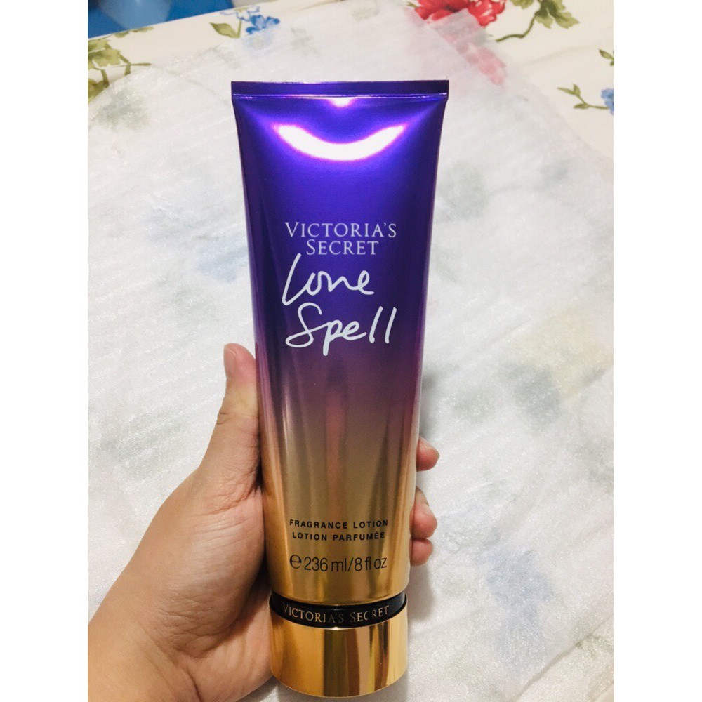 {Bill Mỹ} {Chuẩn Auth} {Best Seller} Love Spell Victoria's Secret VS lotion dưỡng thể hương nước hoa mẫu mới 236ml