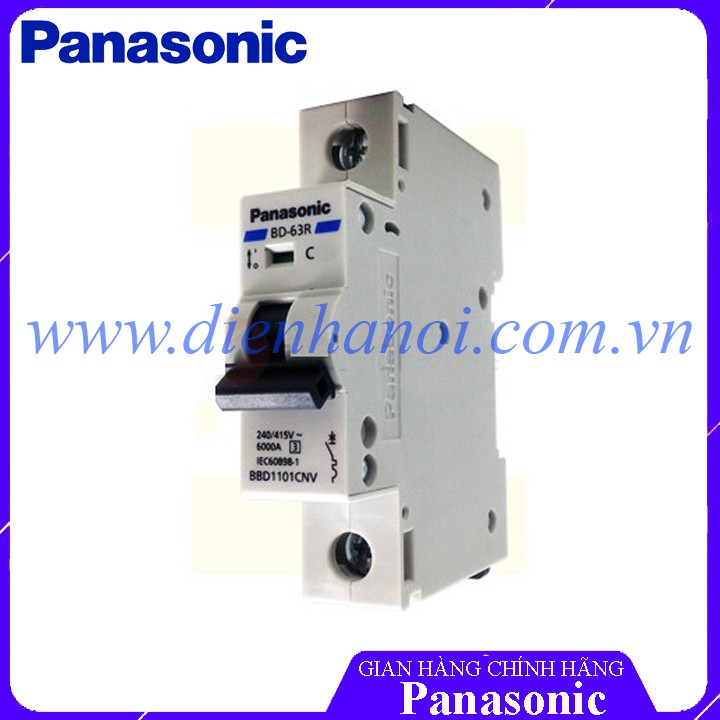 Aptomat MCB 1 cực Panasonic 16A 20A 25A 32A 40A 50A 63A