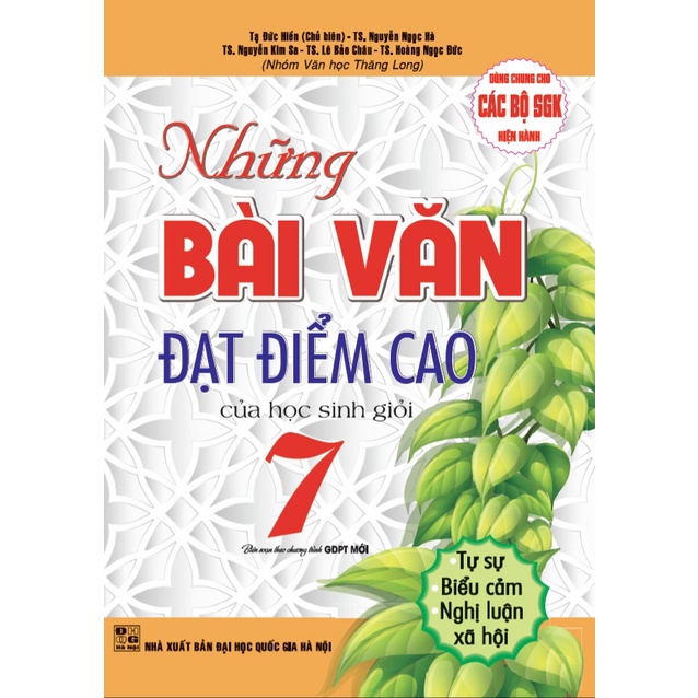 Sách - Những bài văn đạt điểm cao của học sinh giỏi lớp 7