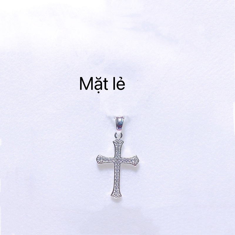 Dây chuyền thánh giá bạc nguyên chất mẫu 04 DaLiA Jewelry vòng cổ bạc chữ thập đẹp bạc thật