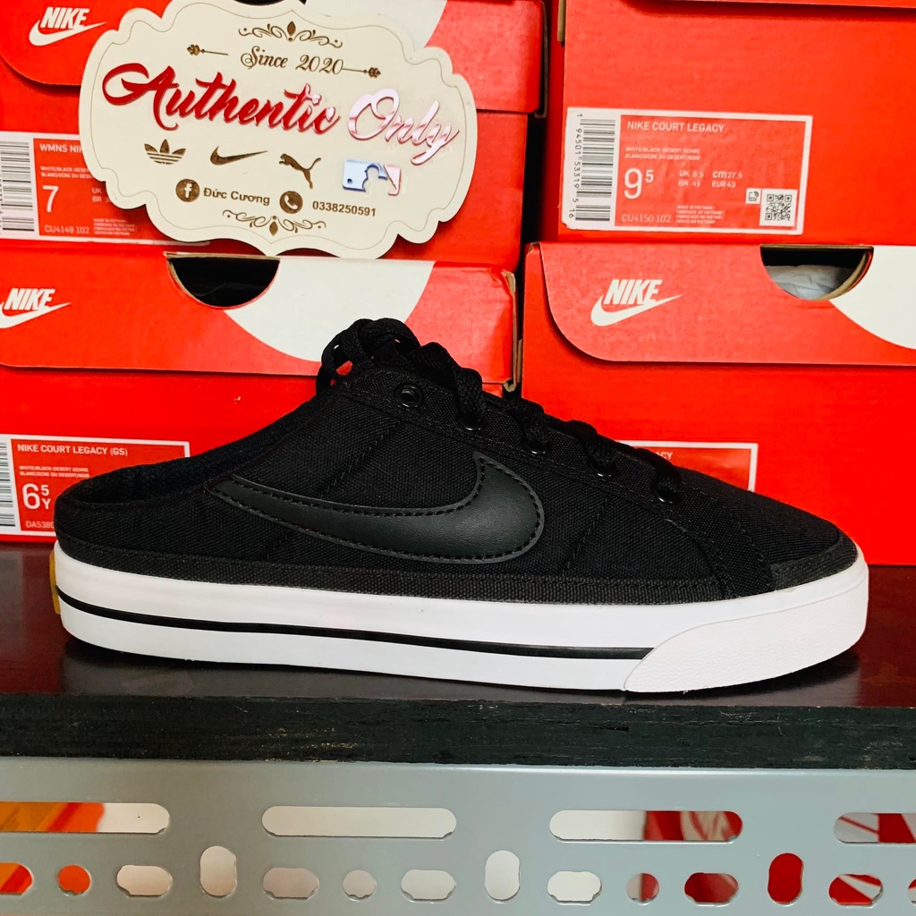 Giày Mule Nike Court Legacy Chính Hãng - DB3970-100, DB3970-001, DV1741-181