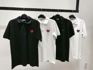ÁO THUN POLO THÊU TIM