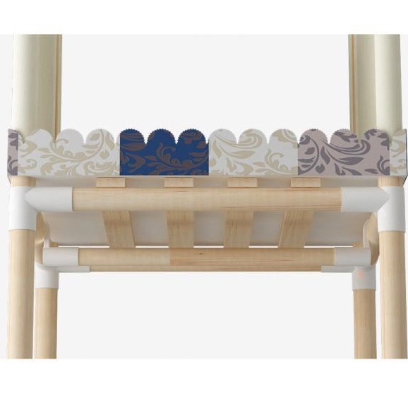 Tủ vải khung gỗ 4 buồng 8 ngăn cotton 100%