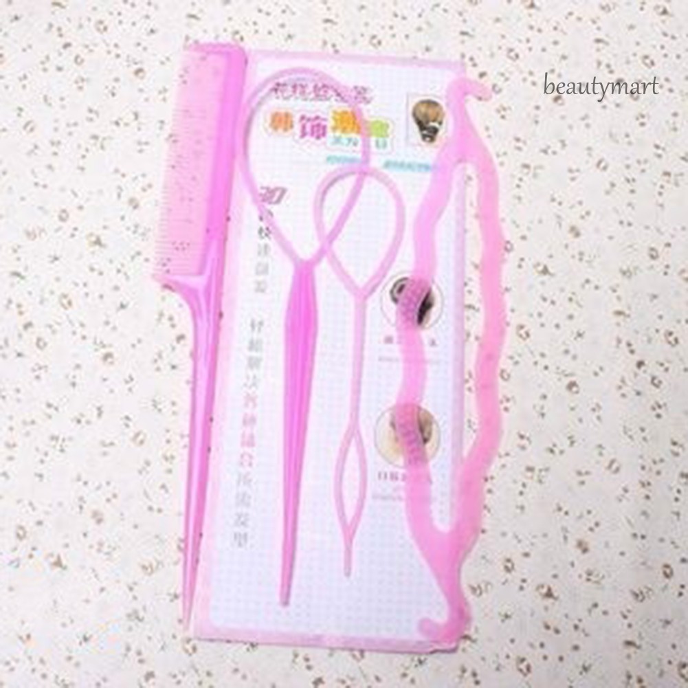 Bộ 4 dụng cụ tết bện búi tóc chuyên nghiệp cho nữ