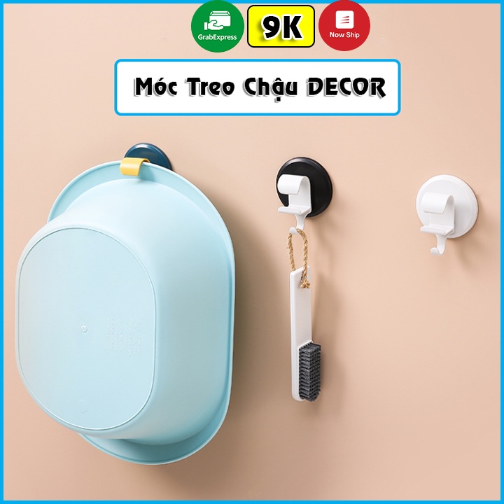 Móc Dán Tường DECOR Treo Thau Chậu Treo Đồ Dùng Nhà Tắm Nhà Bếp