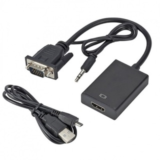[SALE 10%] Cáp chuyển đổi VGA sang HDMI có Audio - VGA TO HDMI