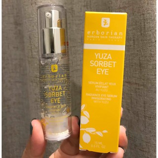 🇫🇷Erborian Yuza🇰🇷 Serum Chanh vàng dưỡng ẩm trắng sáng vùng mắt SORBET EYE 15ml