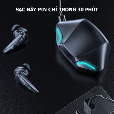 Tai nghe bluetooth chơi game Tai nghe Không Dây Gaming Tws Bluetooth 5.0 -  Không dây có mic với độ trễ cực thấp