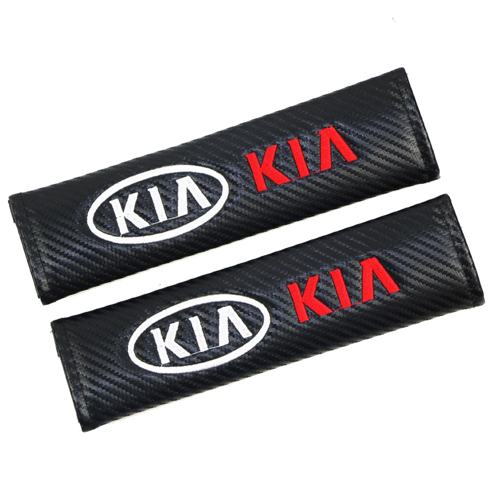 GTIOATO Sợi Carbon BọC DâY An ToàN Xe HơI ChốT CàI DâY An ToàN Xe Ô Tô Đệm Bọc Dây Đai An Toàn Xe Hơi DâY Đai An ToàN Ô Tô Phụ KiệN Ô Tô Cho KIA Morning Seltos Sonet Carens Soluto Sedona K3 Forte Sorento Rondo Carnival K5 Rio Stonic