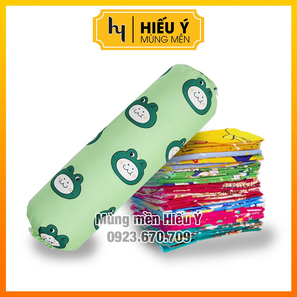 Vỏ gối ôm trẻ em, vỏ ôm em bé 65cm dễ thương | Mùng mền Hiếu Ý