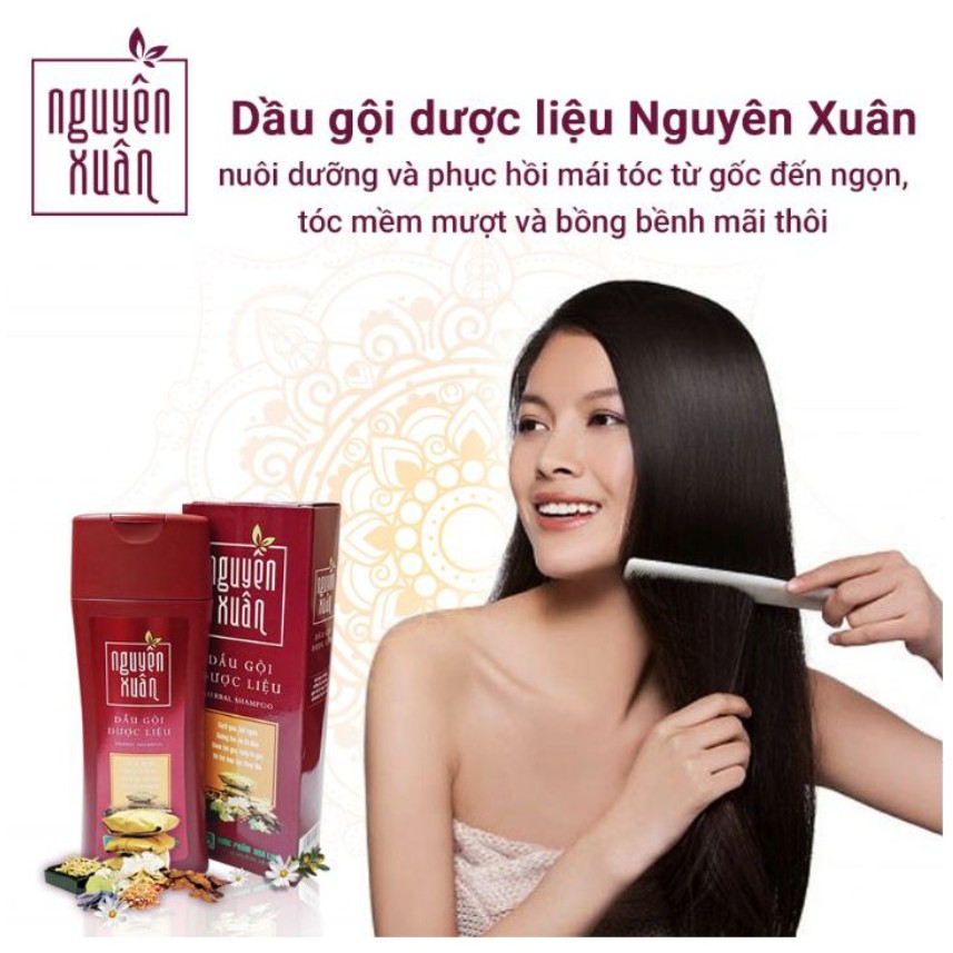 Dầu Gội Dược Liệu Nguyên Xuân Đỏ Chai 200ml