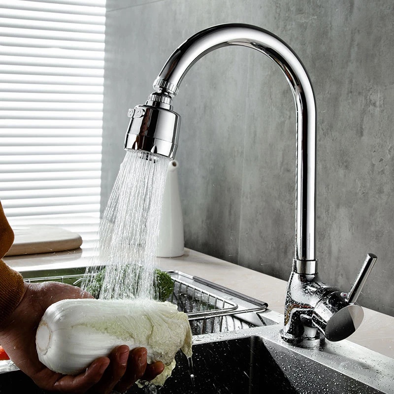 Đầu lọc nước sục khí có khớp khuyên xoay được 360 chống nước văng giúp tiết kiệm nước dành cho vòi nước máy nhà bếp