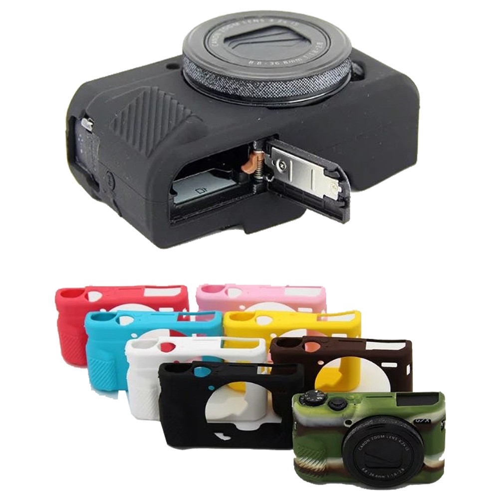 Ốp khung silicone mềm bảo vệ máy chụp ảnh Canon G7XII G7x2 G7X Mark II