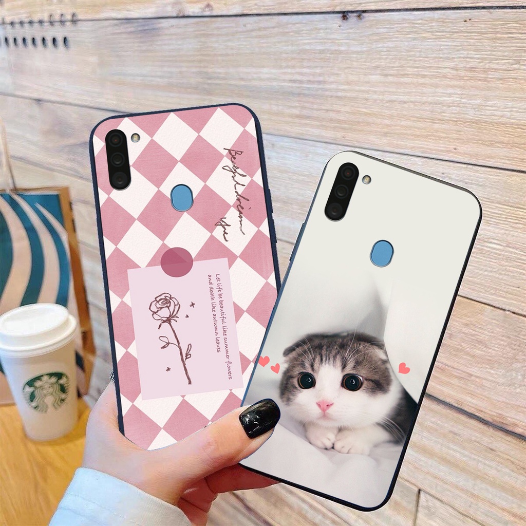 Ốp lưng Samsung Galaxy A11 / M11 in hình cao cấp mẫu kẻ caro,mikenbe@r siêu hot