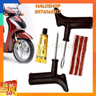 Bộ Dụng Cụ Vá Lốp Xe Không Ruột Đa Năng [LM189]