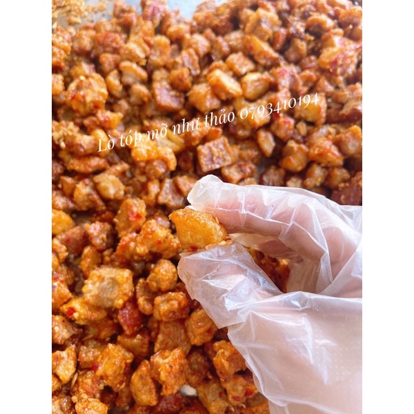 Hộp Tóp Mỡ Da Giòn ⚡ GIÁ SỐC ⚡️ Tóp Mỡ Rim Mắm Tỏi Ớt Giòn Rụm 100gr