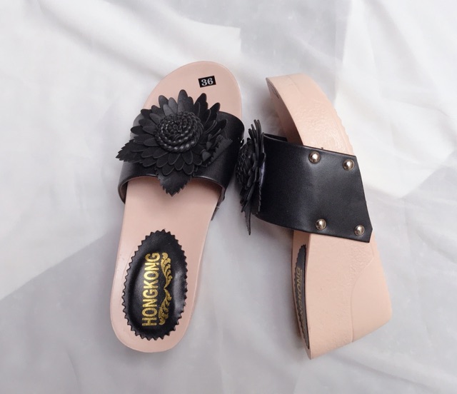 Déo đế xuồng cao 7cm, hoa cúc siêu dễ thương