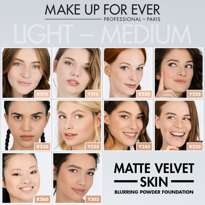 Make Up For Ever - Phấn nền Matte Velvet Skin Compact 11g bảng Y