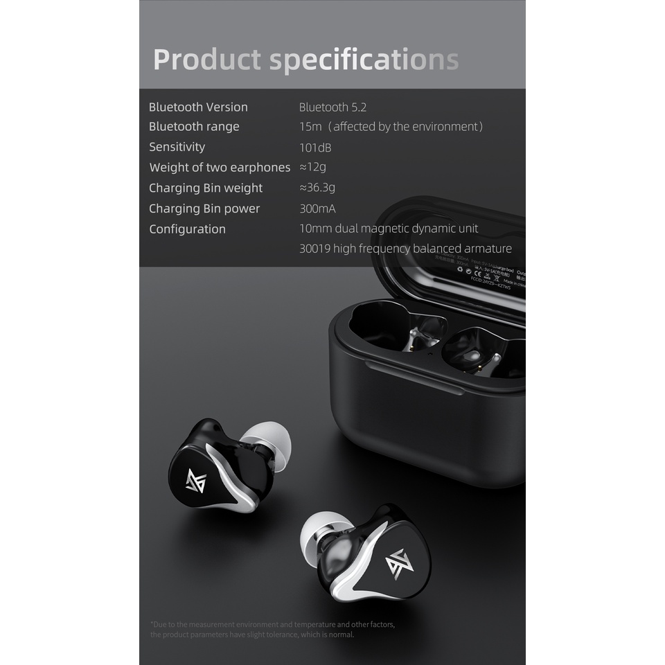 Tai Nghe kz z3 tws koptelefoon Chơi game Odadloze Điều Khiển Cảm Ứng Tiếng Ồn Kết Nối bluetooth 5.2