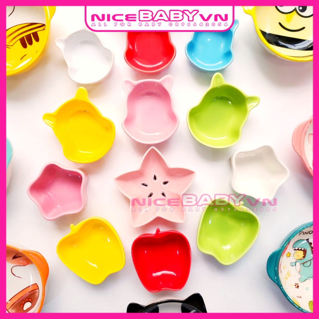 Bát Ăn Dặm Gốm Sứ Đa Dạng Dễ Thương Cho Bé NiceBaByVn