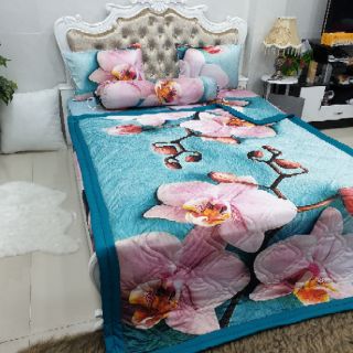 BỘ DRAP THUN LẠNH Ý 5D THÁI LAN CAO CẤP
