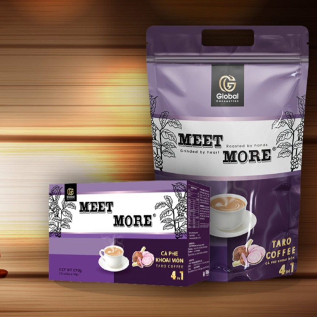 [Xả hàng] Cà Phê Hoà Tan Meet &amp; More Vị Bạc Hà The Mát 4 in 1 - FoodMap