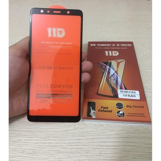 Kính Cường Lực 11D Full Keo Full Màn Samsung A7 2018