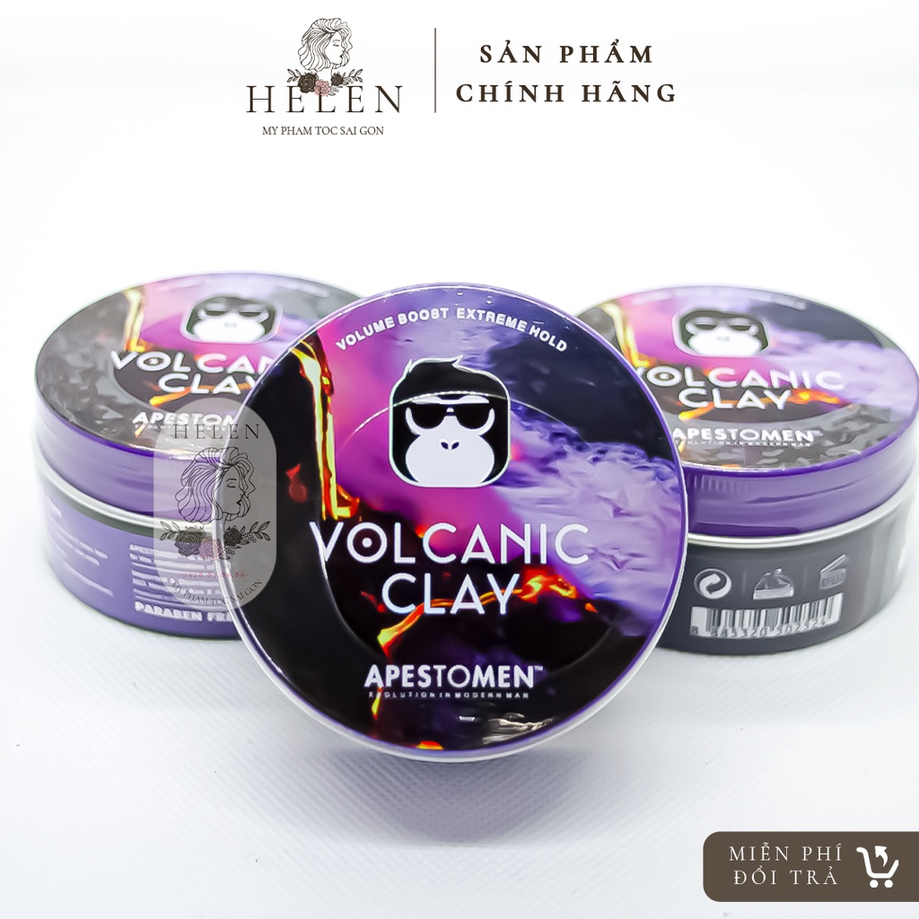 Sáp Vuốt Tóc Nam Apestomen Volcanic Clay Hàng Chính Hãng