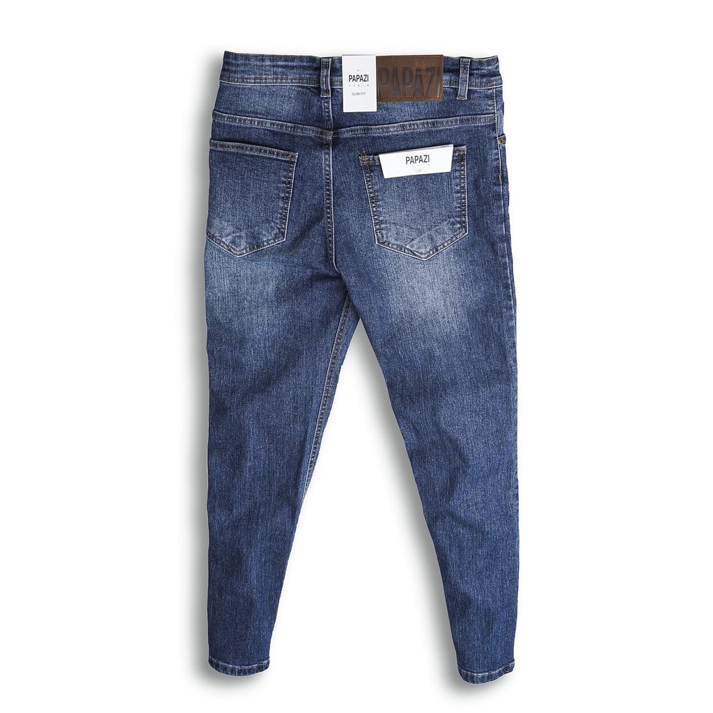 𝐐𝐮𝐚̂̀𝐧 𝐉𝐞𝐚𝐧𝐬 rách nhẹ - Quần bò nam co giãn dễ phối đồ, phong cách 2021 - Thời trang nam PAPAZI | BigBuy360 - bigbuy360.vn