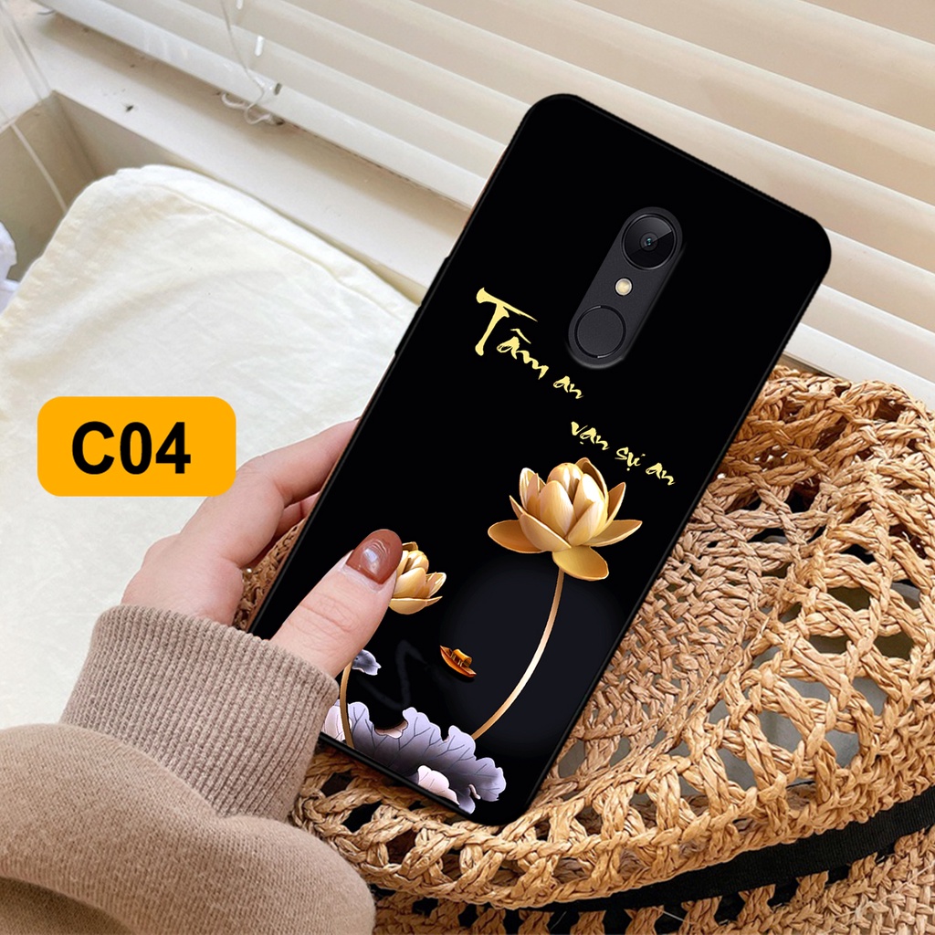 Ốp lưng Xiaomi Redmi Note 4/ Note 4x / Redmi 5 Plus in hình phong cách chữ thư pháp cha mẹ, tài lộc.