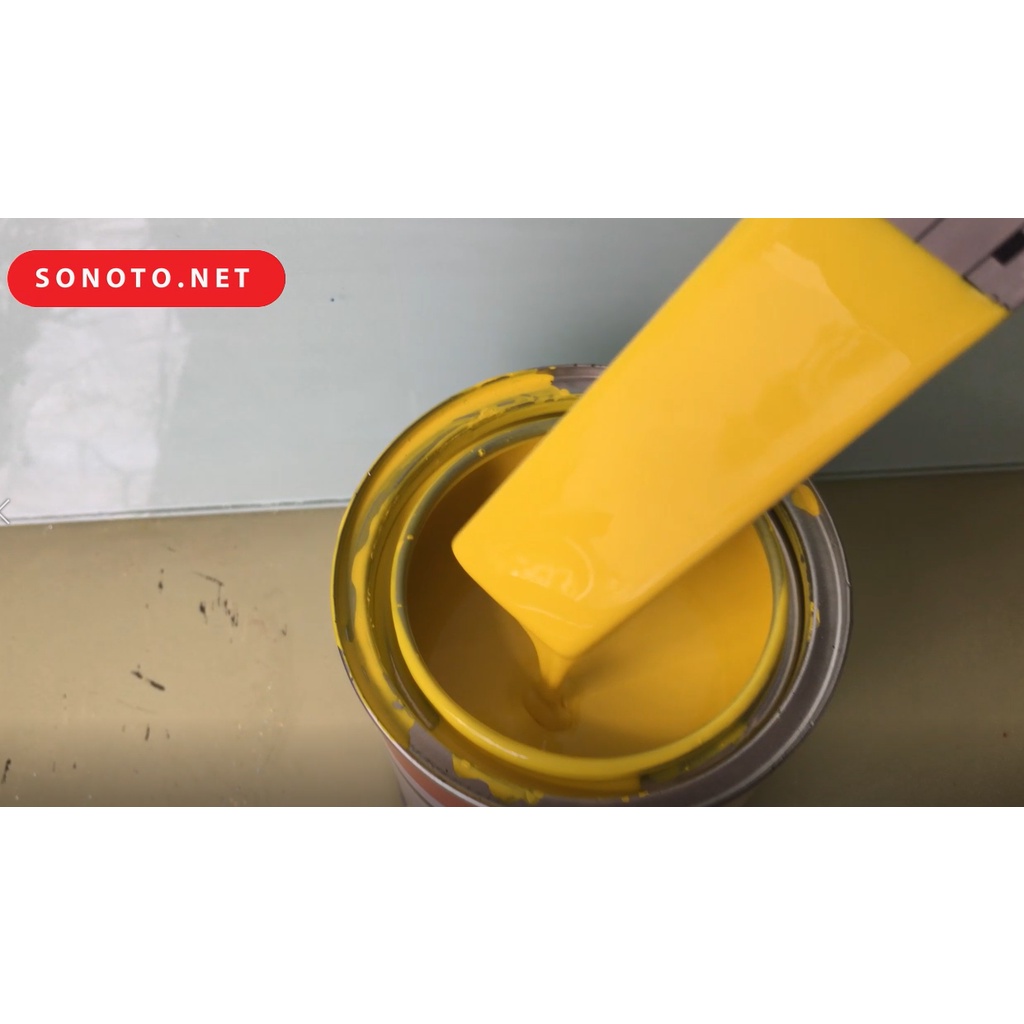 Sơn ô tô màu vàng chanh 1k (1 thành phần) Auto paint lon 1 lít