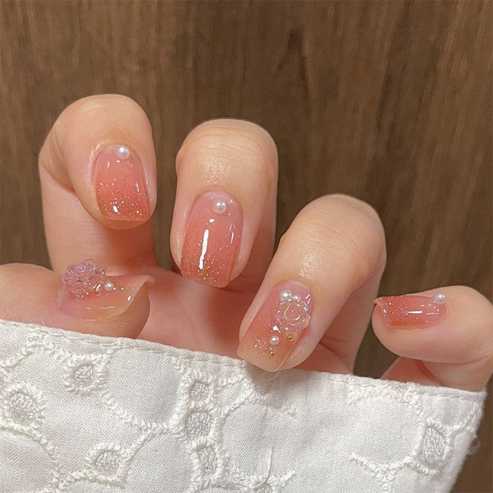 Bộ 24 Móng Tay Giả Che Phủ Toàn Diện Có Thể Tháo Rời