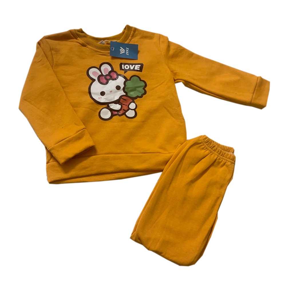 Đồ bộ nỉ lông trẻ em dài tay, bộ thu đông cho bé lót lông hàng xuất khẩu