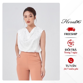 Áo sát nách lụa cổ đổ sát nách HeraDG - SAKBA006-S