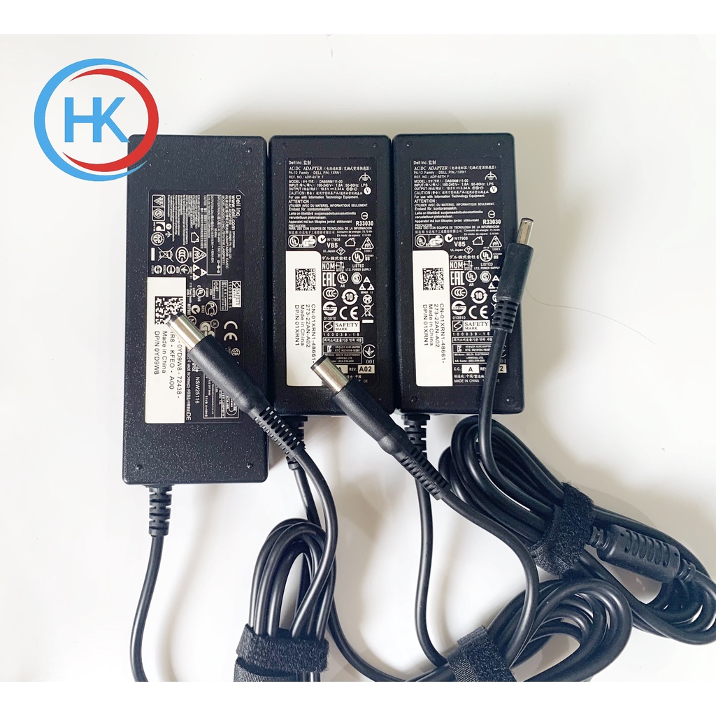 Combo Sạc Dell Laptop 65W 90W 180W 240W Đầu Kim To Và Nhỏ Type C